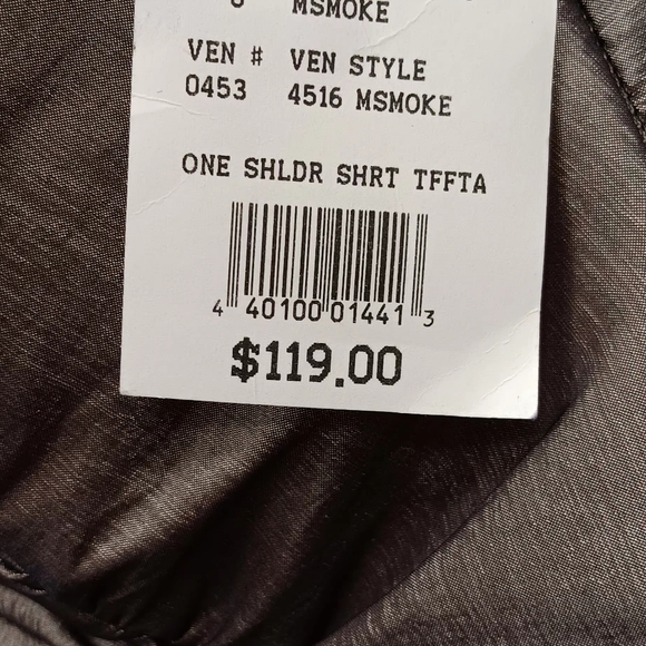 R&M Richard's one shoulder taffeta  short dress size 6 - Picture 4 of 9